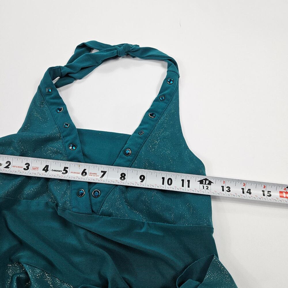 Y2k Midi Dress Asymmetrical Hem Fairycore Blue - Small - Picture 6 of 7